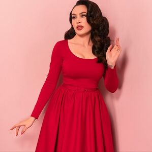 Vixen By Micheline Pitt Troublemaker Dress In Red